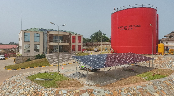 Solar Power array at Puma Site in Ghana
