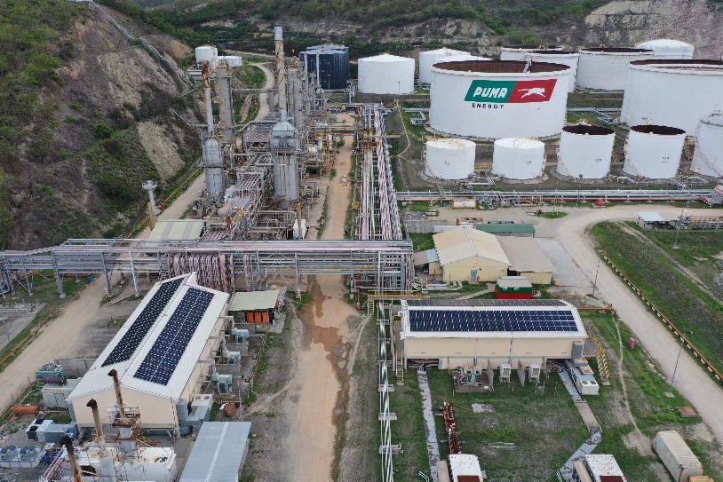 Solar Panels installed at the Napa Napa Refinery in Papua New Guinea